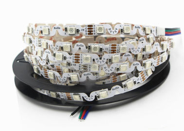 중국 RGB SMD5050 LED 리본 테이프 빛 구부릴 수 있는 역광선 14와 미터 DC12V 협력 업체